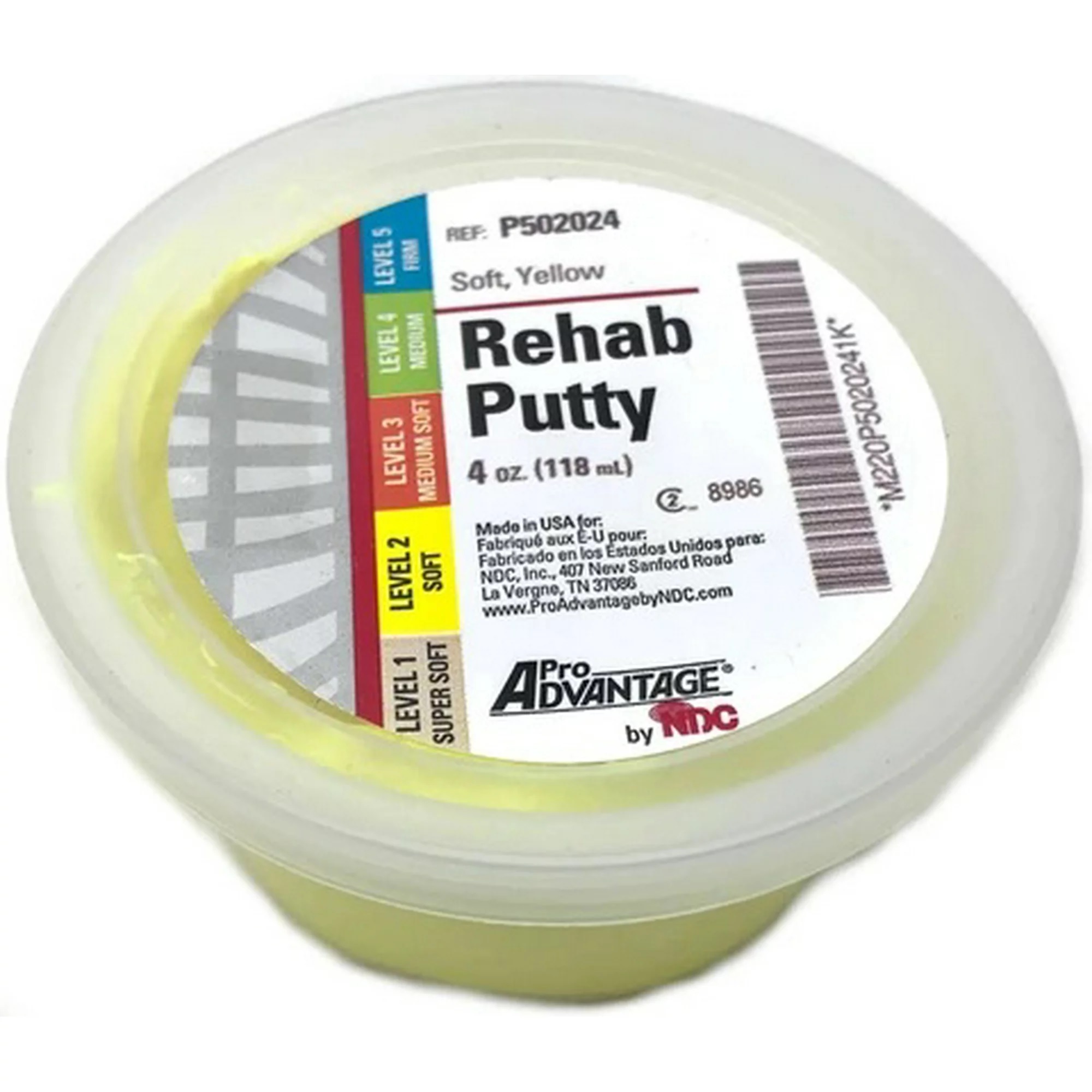 Putty Therapy Rehab Yellow Soft 4 oz ProAdvantag .. .  .  